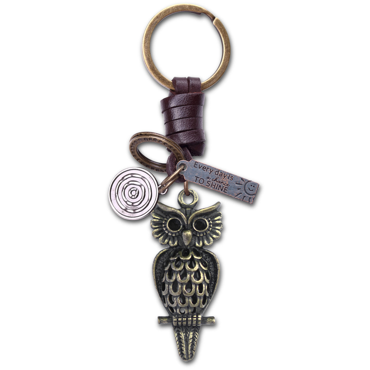 AuPra 3D Owl Keyring – Symbolic Gift Charm