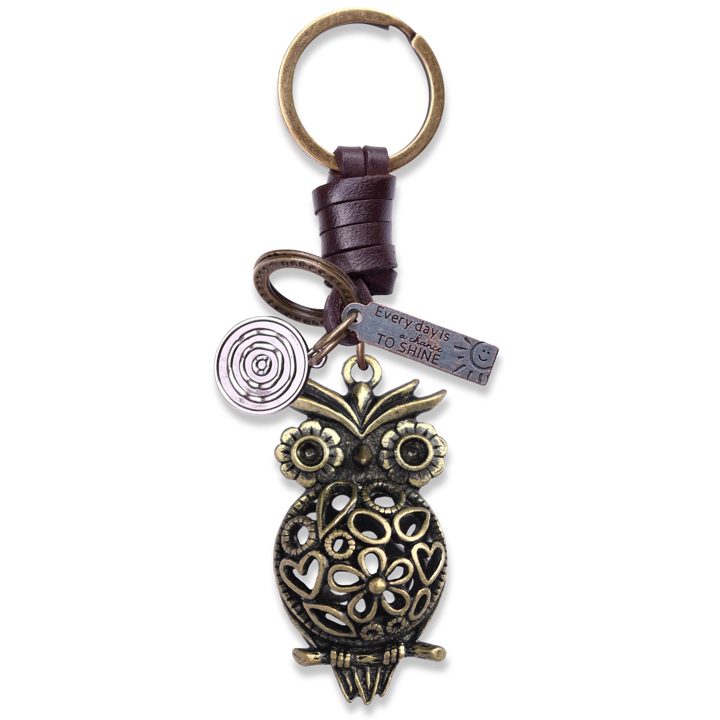 AuPra 3D Owl Keyring – Meaningful Gift Charm