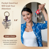 AuPra Gold Butterfly Keyring – Women’s Charm Gift