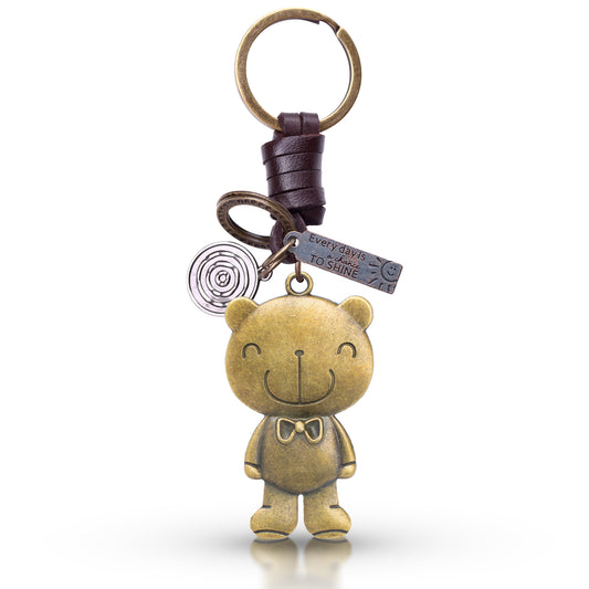 AuPra Teddy Bear Keyring – Vintage Charm Gift
