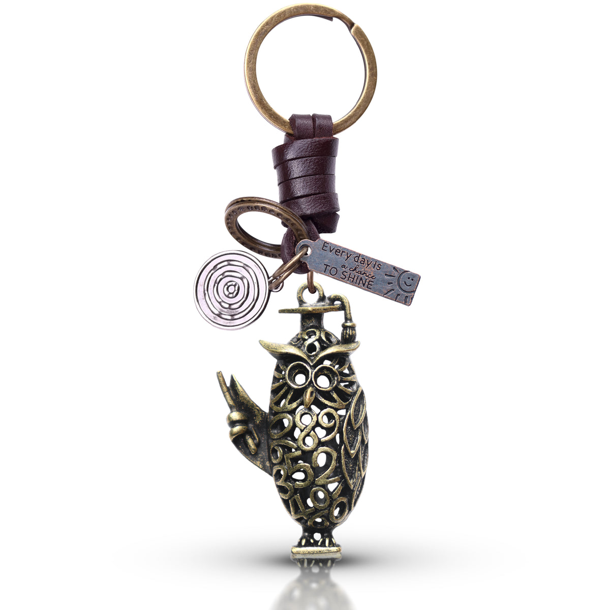 AuPra 3D Graduation Owl Keyring – Student Gift Charm