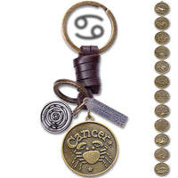 AuPra Cancer Keyring – Amber Star Sign Gift