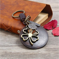AuPra 4 Leaf Clover Keyring – Irish Luck Gift