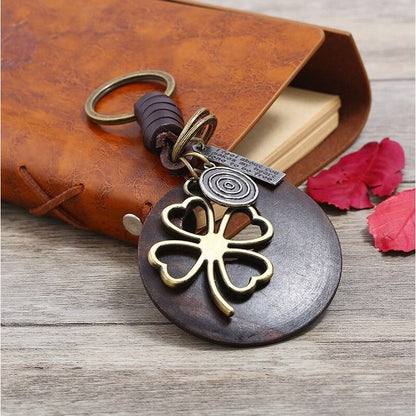 AuPra 4 Leaf Clover Keyring – Irish Luck Gift