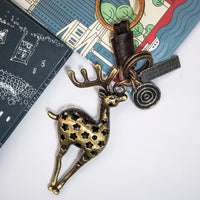 AuPra 3D Deer Keyring – Woodland Animal Gift