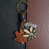 AuPra Weed Leaf Keyring – Reggae Gift