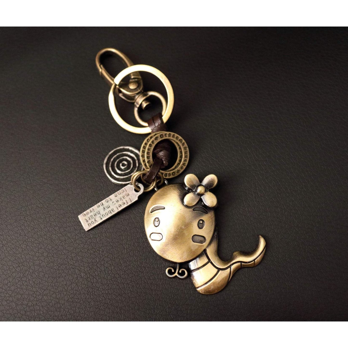 Zodiac Animal Keychain – Handmade Vintage Leather – Lucky Gift Keyring Collection-AuPra