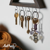 AuPra 3D Bumble Bee Keyring – Lucky Gift Charm