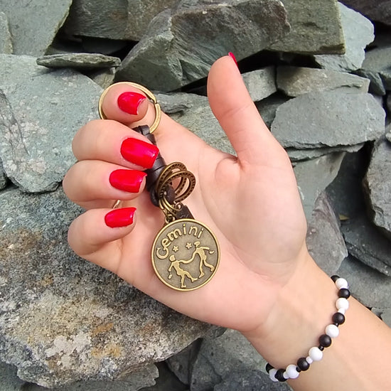 AuPra Amber Gemini Keyring