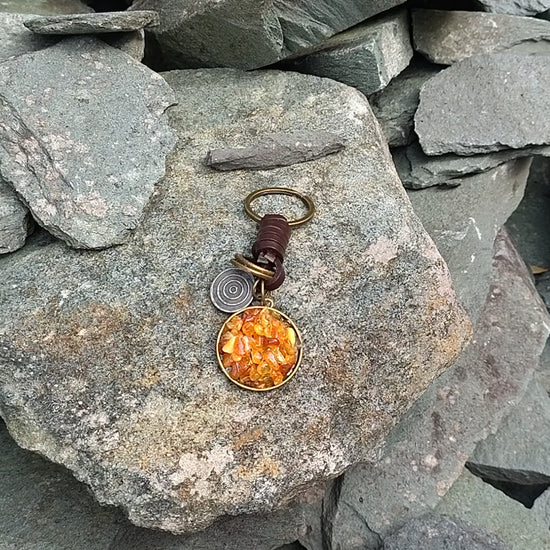 AuPra Amber Capricorn Keyring