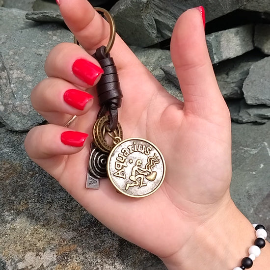 AuPra Amber Aquarius Keyring