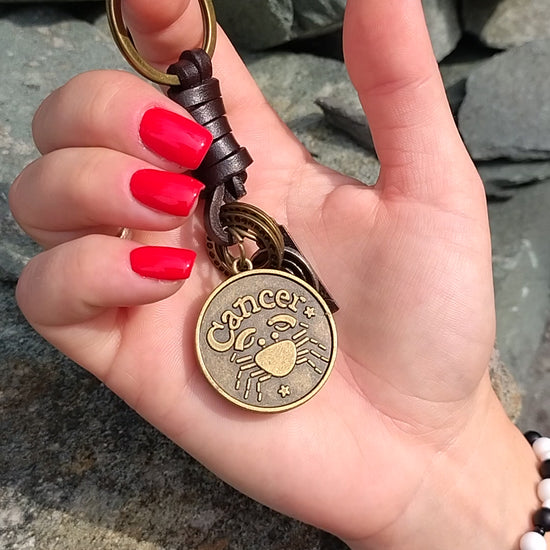 AuPra Amber Cancer Keyring