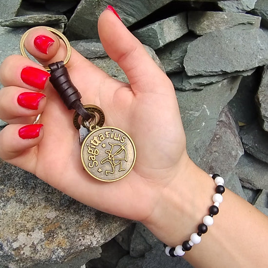 AuPra Amber Sagittarius Keyring