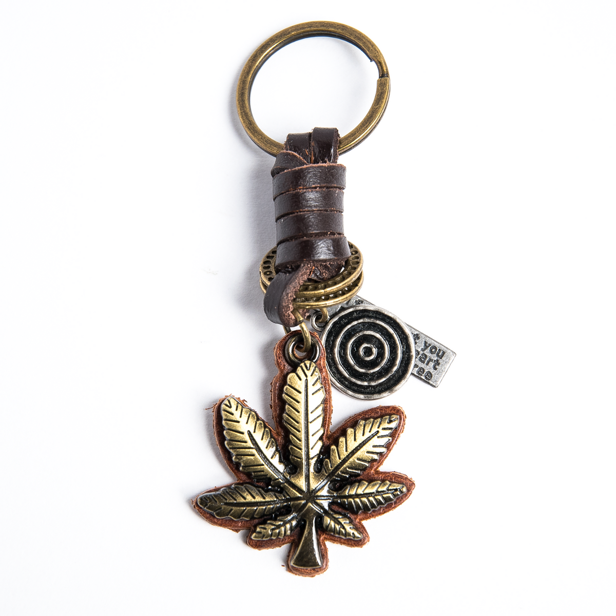 AuPra Weed Leaf Keyring – Reggae Gift