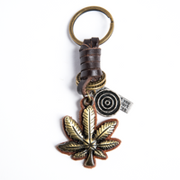 AuPra Weed Leaf Keyring – Reggae Gift