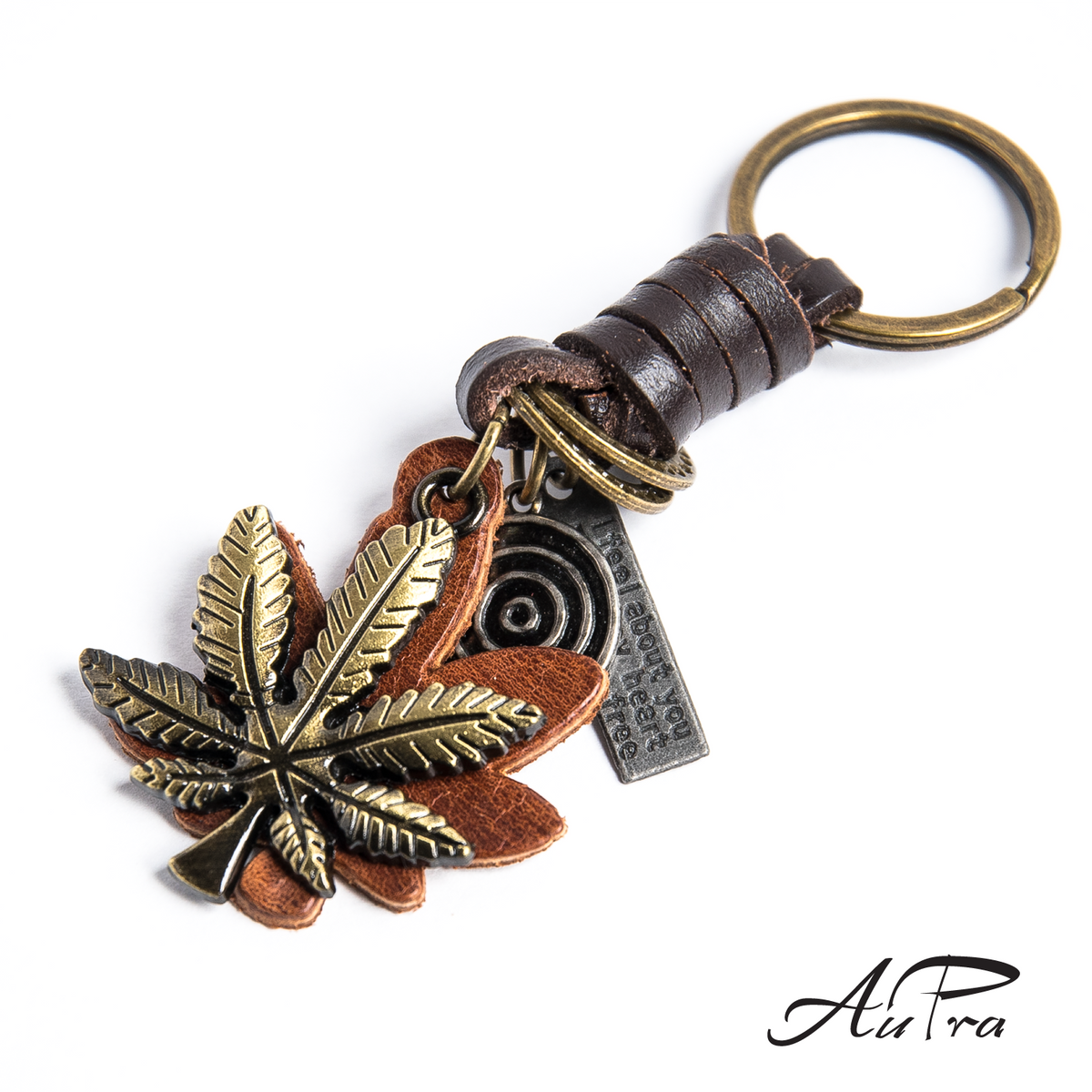 AuPra Weed Leaf Keyring – Reggae Gift